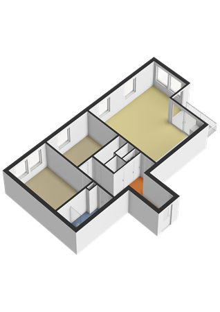 Floorplan - Eva Besnyöstraat 67, 1087 KR Amsterdam